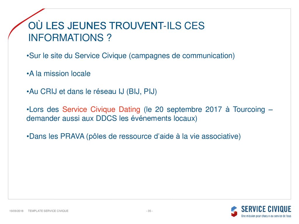 R Union Dinformation Sur Le Service Civique Ppt T L Charger